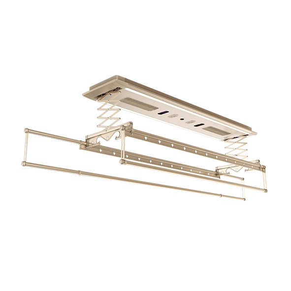 集成吊頂晾衣機1635直流.語音.伸縮晾衣機(照明+風干+殺菌+烘干）效果圖