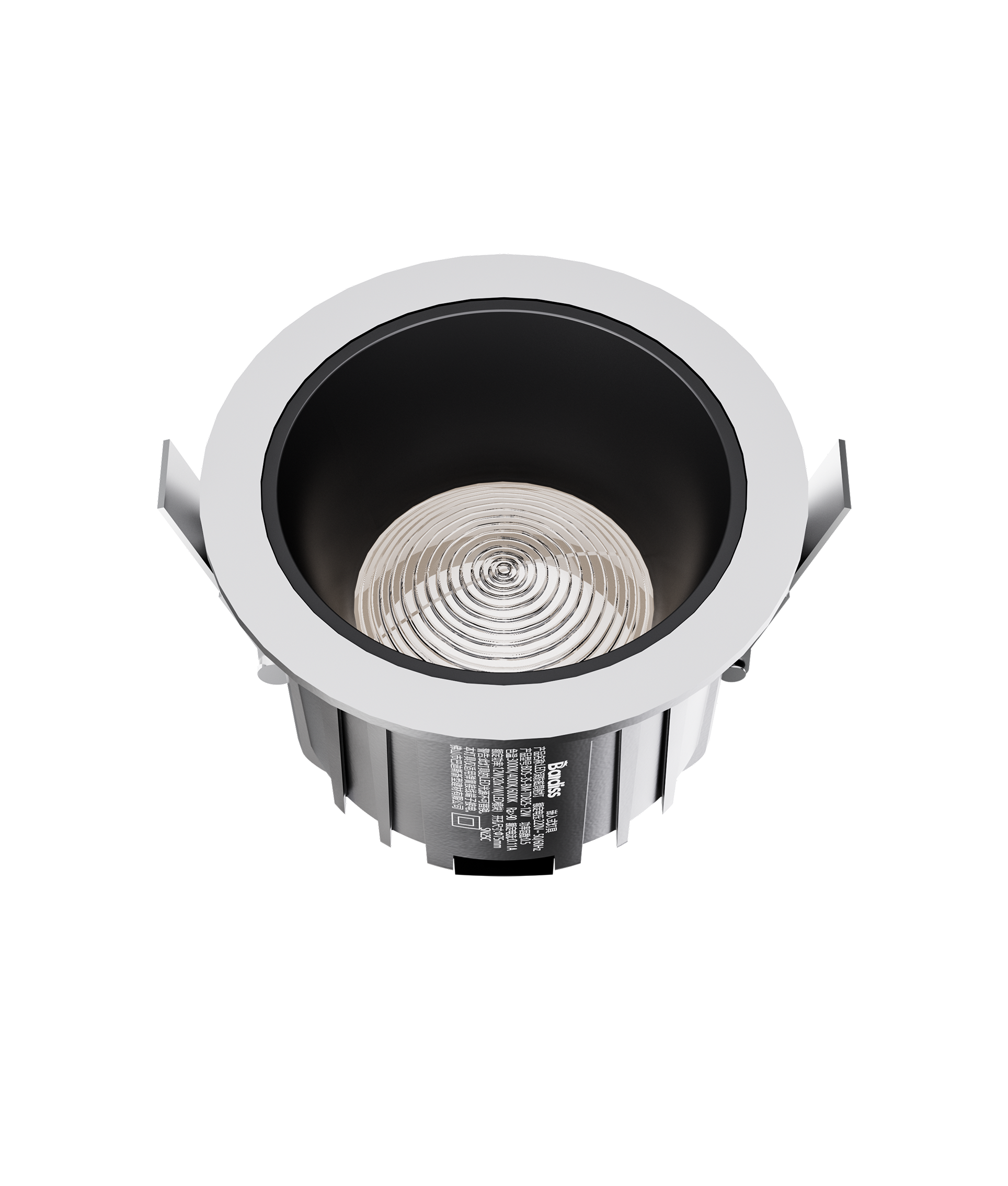 集成吊頂單照明BDS-3S-BM-TD825-12W(三色撥碼調溫 筒燈）效果圖