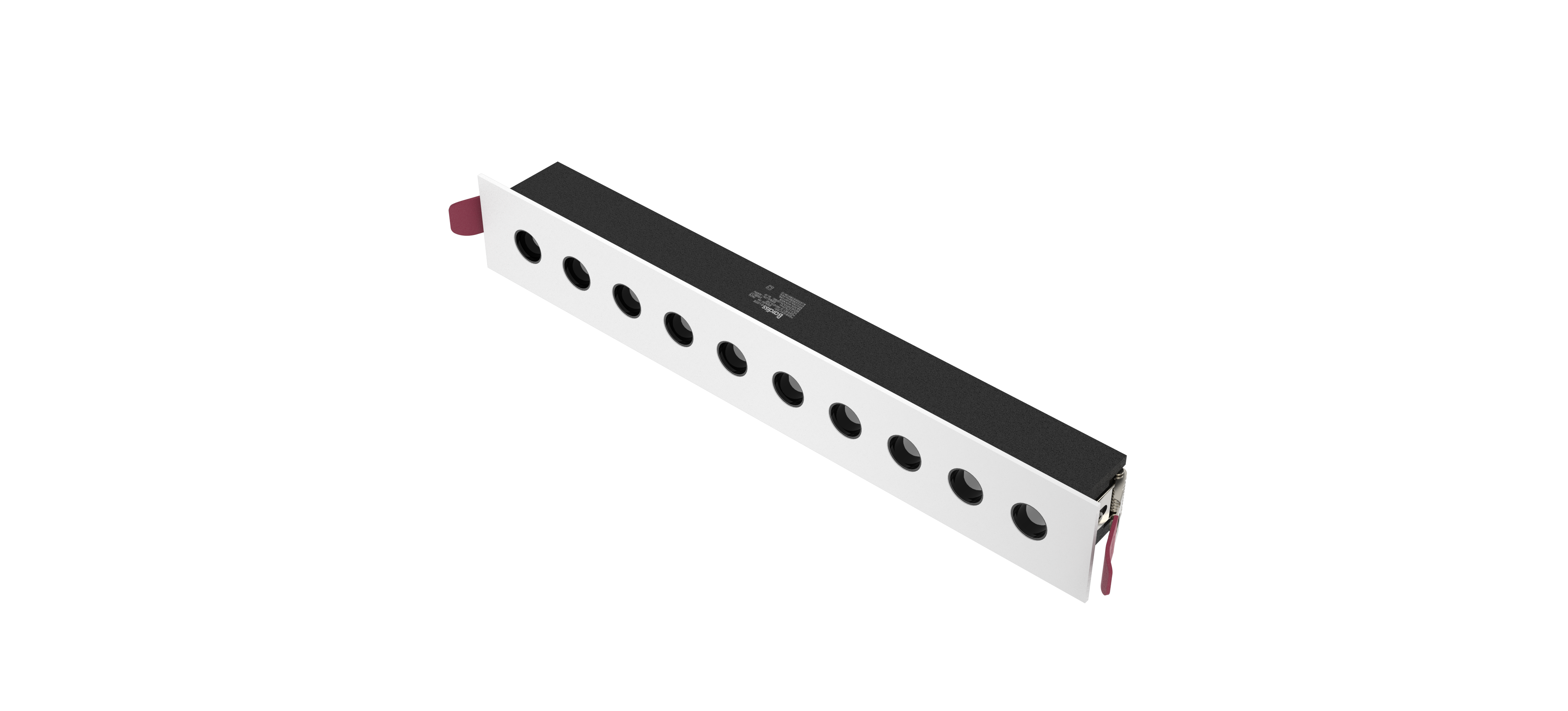 集成吊頂單照明BDS-3S-BM-XD30-20W(10x2W 三色撥碼調溫 線燈）效果圖