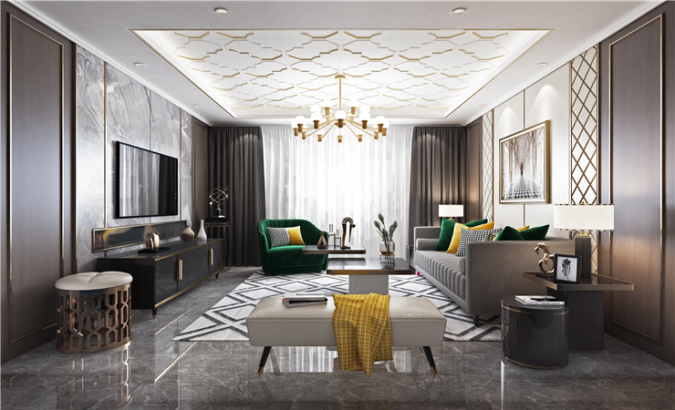客廳吊頂裝修設計注意“甲醛”危害