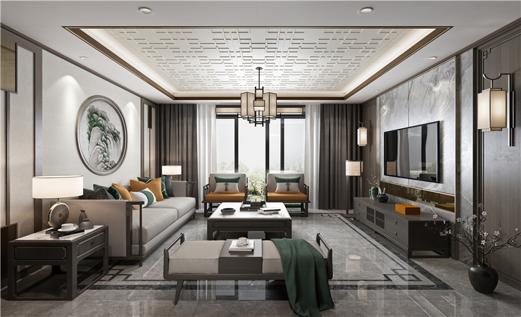 仿石紋理墻板裝飾電視墻,散發(fā)著沉穩(wěn)的新古典主義。 仿石紋理墻板裝飾電視墻,散發(fā)著沉穩(wěn)的新古典主義。