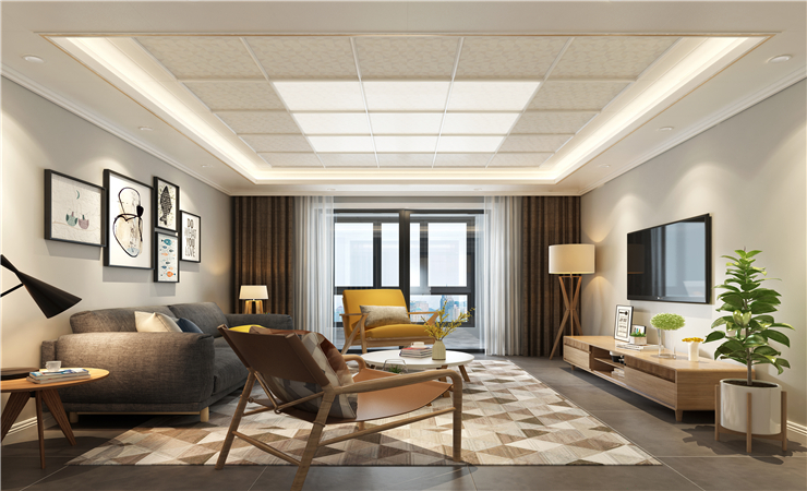 收納沙發背景墻設計效果圖 收納沙發背景墻設計效果圖